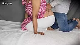 Step Daughter Drilled by Step Father in First Taboo Encounter