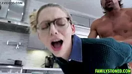 loving stepdad punishes lily larimar with face fucking