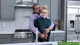 loving stepdad punishes lily larimar with face fucking