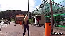 Stunning Czech girl lured from shopping centre for intense pov pounding