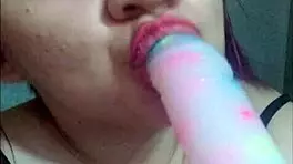 curvy young woman teaches blowjob techniques