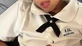 Beautiful Asian Teen 18+ Takes Huge Cumshot Load In Intense Close-Up