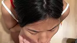 Beautiful Asian Teen 18+ Takes Huge Cumshot Load In Intense Close-Up