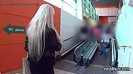 Stunning Czech girl lured from shopping centre for intense pov pounding