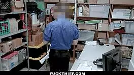 Mall Loss Prevention Handles Shoplifting Case With Blowjob In Office.