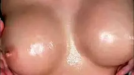 a petite college girl with tattoos flexes her big tits and ass in solo pov