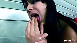 Cute Teen 18+s Gina and Blanche Share Intense Lesbian Play with Toys in Changing Room