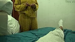 Turkish stepmother touches american stepson's monster cock