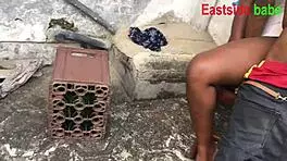 Landlord's daughter begged for hardcore outdoor banging with ebony BBC