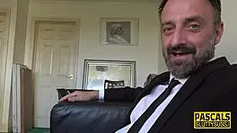 dominated petite 18+ blonde gets her mouth fucked in rough session