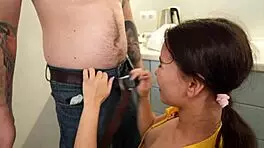 cute teen 18+ fucks hard to cover her college rent