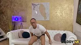 european sex - tattoo daddy shaved cheating latina old and young uncle