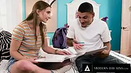 teen laney grey almost caught fucking study buddy wild.