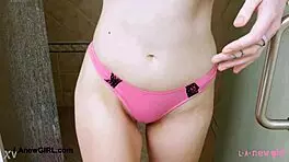 can a shy elegant model turn sensual in a steamy bath photoshoot on the sofa?