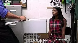 Exotic thief blows two monster cocks in the office back room