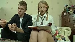 Blonde teen 18+ SUCKING BIG COCK