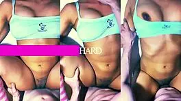 ana's hermanastro, a muscular guy, left her breathless seeing him shirtless, then banged her tight college body.