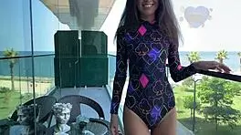 Russian slut takes DOUBLE PENETRATION and massive CUMSHOT!