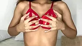 petite girl naked solo masturbates sucking dildo big ass cums 😍