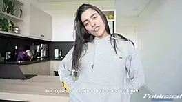 Breakfast served with pussy or ass choices for oral instructions in spanish from petite brazilian babe 😋🍑