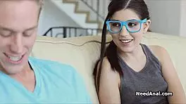 Stunning Brunette Model Feels Relaxed After Shower