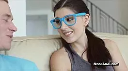 Stunning Brunette Model Feels Relaxed After Shower