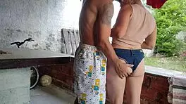 maid seduces me in tiny shorts till i bang her on the balcony 😈