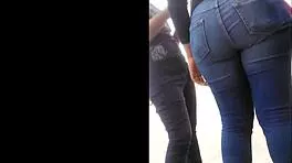 Culona Teen 18+ Shows Big Candid Ass in Tight Jeans