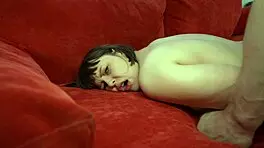 first anal hurts so much, young 18+ cries out