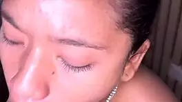 He Cums Early While She Devours His Huge Cock - Amateur Couple Nysdel