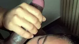 He Cums Early While She Devours His Huge Cock - Amateur Couple Nysdel