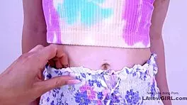 Hey, cute teen 18+ nanny gets insane orgasms with strapon in lesbian action