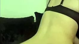 slutty british girlfriend gets wild in homemade solo play. her horny moans fill the room with toy action.