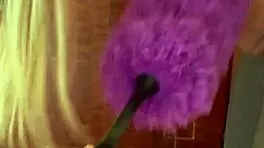 Good maids clean floors great maids like Candie Cross drop to their knees and polish cocks