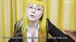 सेक्स थेरेपिस्ट पेगिंग पसंद करती थी, तुम्हें उसकी चूत चाटने के लिए गाइड करती थी