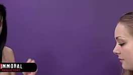 Can aiden ashley's strapon pounding make sadie blair cum hard?