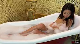 Yo, wanna see hard teen banging on bed after bath?