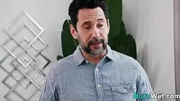 blonde teen pours nuru gel and rides client