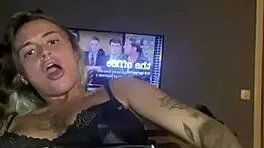 horny goth teen 18+ solo play with big tits and ass