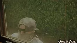 Beautiful tattooed blonde teen in threesome licking pussy