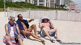 Old Step Dad and Two Daughters Staycation with Latin Hottie