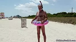 Old Step Dad and Two Daughters Staycation with Latin Hottie