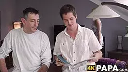 young cheater rides older man's monster cock