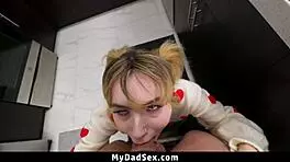 kinky stepdad bends me over for secret horny pounding