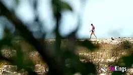 Swamp Heat Gets Briseida Myers Wet for Outdoor Nudist Quickie