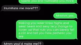 Sexting Teases My Sissy Bitch Into Submission.