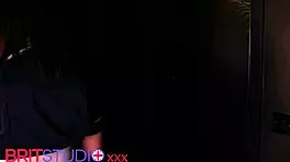 nurse visits gloryhole in costume for first time deepthroat