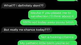 Sexting Teases My Sissy Bitch Into Submission.