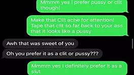 Sexting Teases My Sissy Bitch Into Submission.
