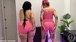 gg huge boobs bouncing wild with belly fetish and ass shaking preview